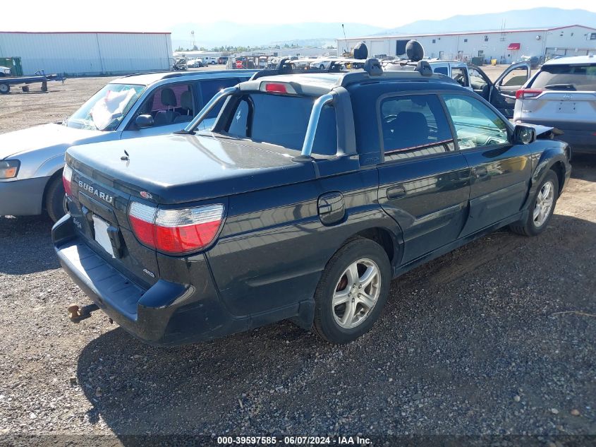 2006 Subaru Baja Sport VIN: 4S4BT62C167106009 Lot: 39597585