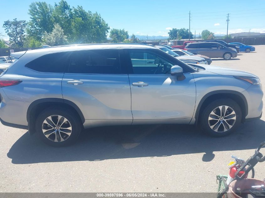 2021 Toyota Highlander Xle VIN: 5TDGZRBH9MS540669 Lot: 39597596