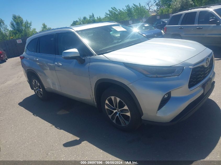 2021 Toyota Highlander Xle VIN: 5TDGZRBH9MS540669 Lot: 39597596