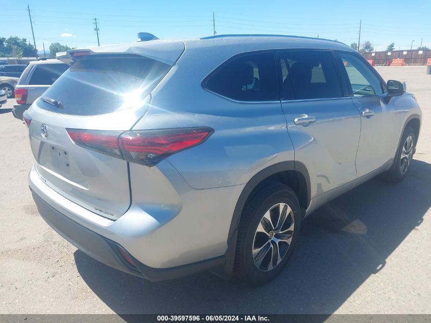 2021 Toyota Highlander Xle VIN: 5TDGZRBH9MS540669 Lot: 39597596