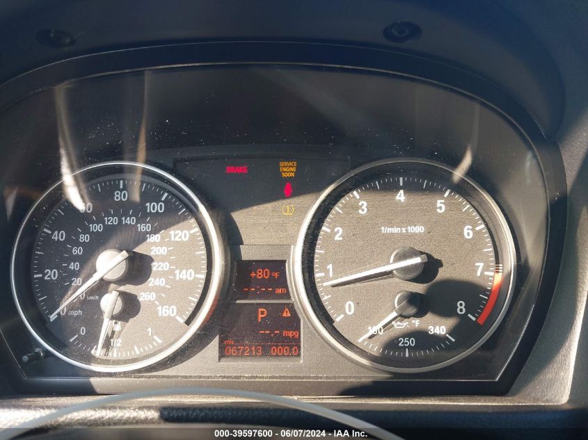 2010 BMW 328I VIN: WBAWR3C59AP461907 Lot: 39597600