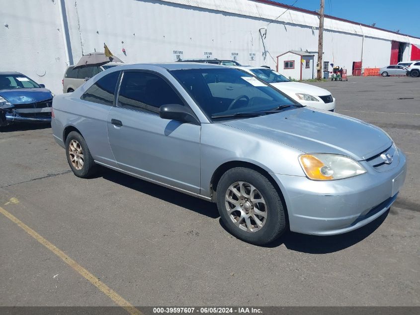 2001 Honda Civic Lx VIN: 1HGEM22581L003731 Lot: 39597607