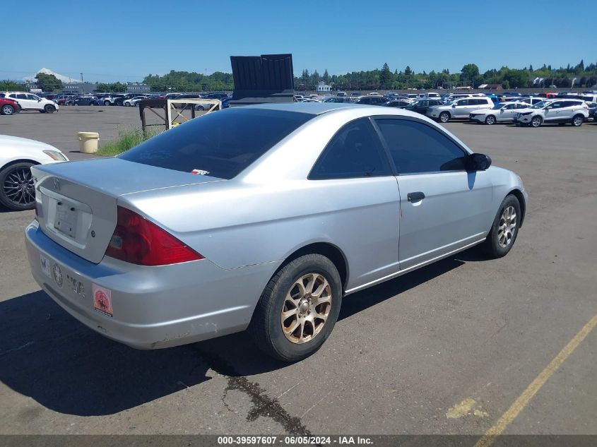 2001 Honda Civic Lx VIN: 1HGEM22581L003731 Lot: 39597607