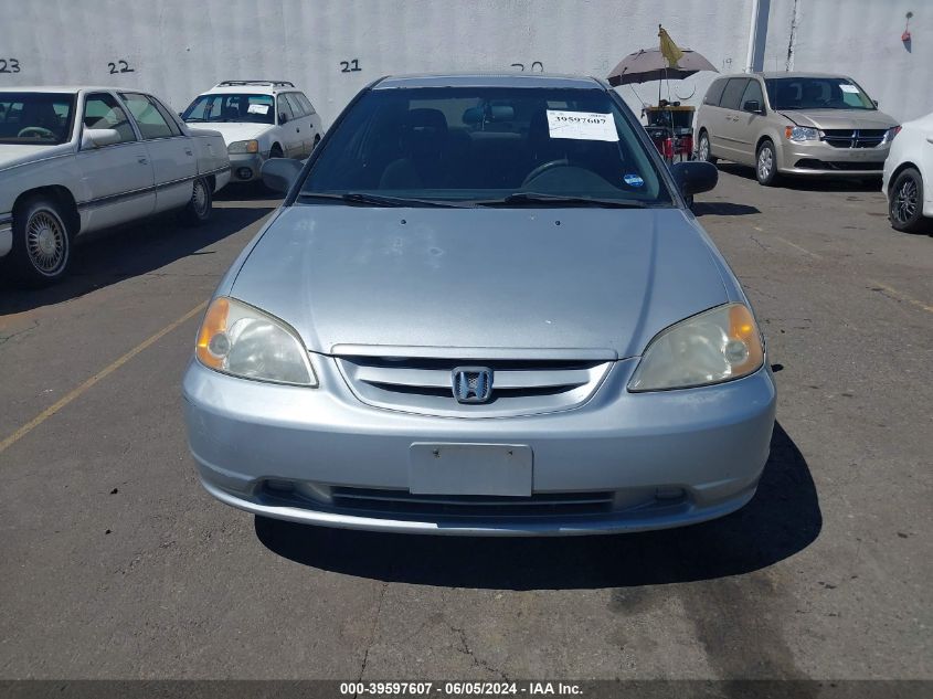 2001 Honda Civic Lx VIN: 1HGEM22581L003731 Lot: 39597607