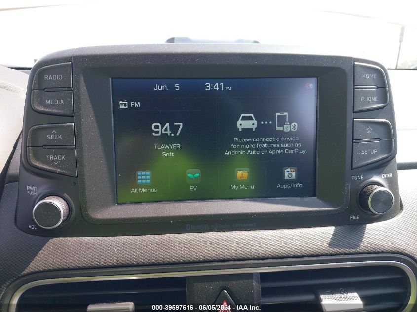 2021 HYUNDAI KONA ELECTRIC SEL KM8K23AG9MU104531