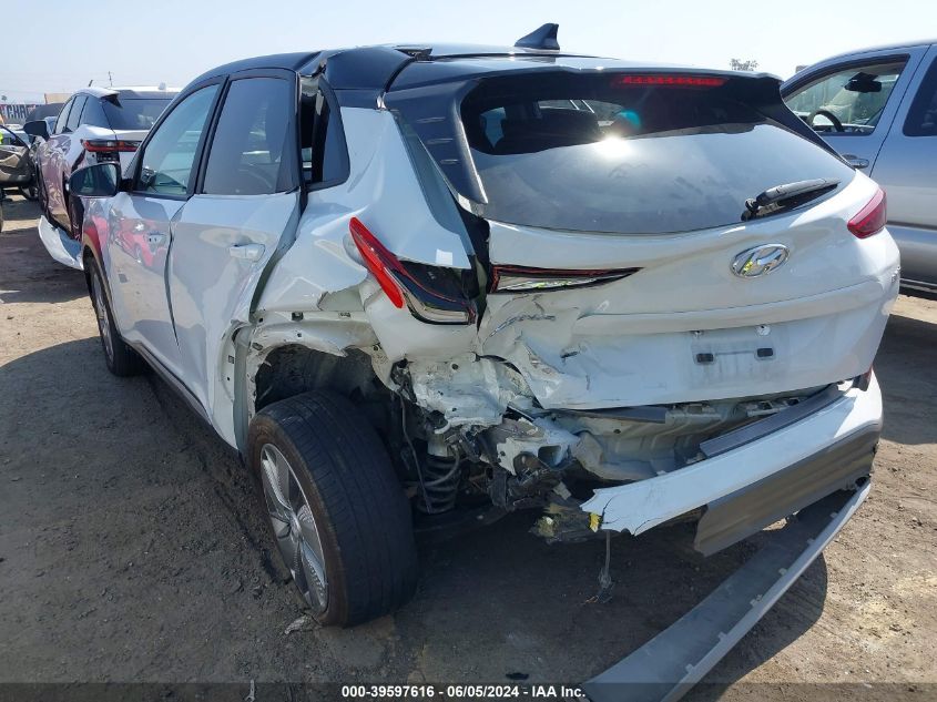 2021 HYUNDAI KONA ELECTRIC SEL KM8K23AG9MU104531