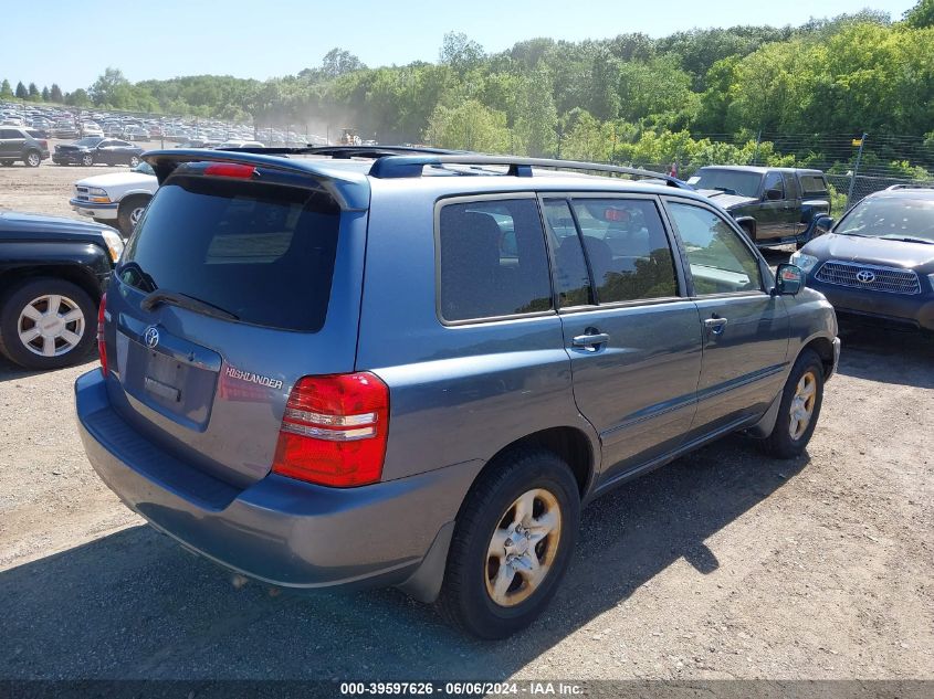 2003 Toyota Highlander VIN: JTEGD21AX30070112 Lot: 39597626