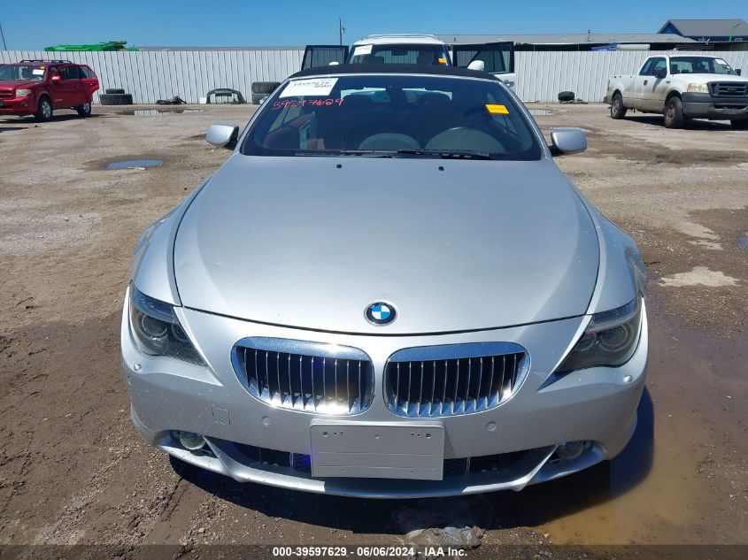 2005 BMW 6 Series 645Ci VIN: WBAEK73415B323912 Lot: 39597629