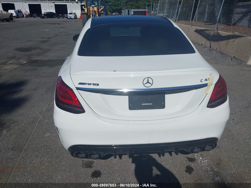 2019 Mercedes-Benz Amg C 43 4Matic VIN: 55SWF6EB4KU309236 Lot: 39597653