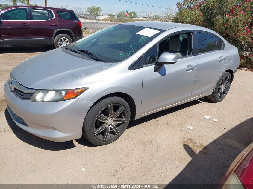 2012 Honda Civic Lx VIN: 19XFB2F59CE332517 Lot: 39597658