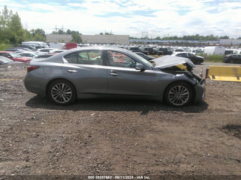 2021 Infiniti Q50 Luxe Awd VIN: JN1EV7BR1MM756059 Lot: 39597663