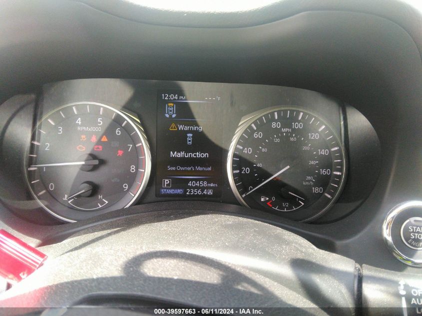 2021 Infiniti Q50 Luxe Awd VIN: JN1EV7BR1MM756059 Lot: 39597663