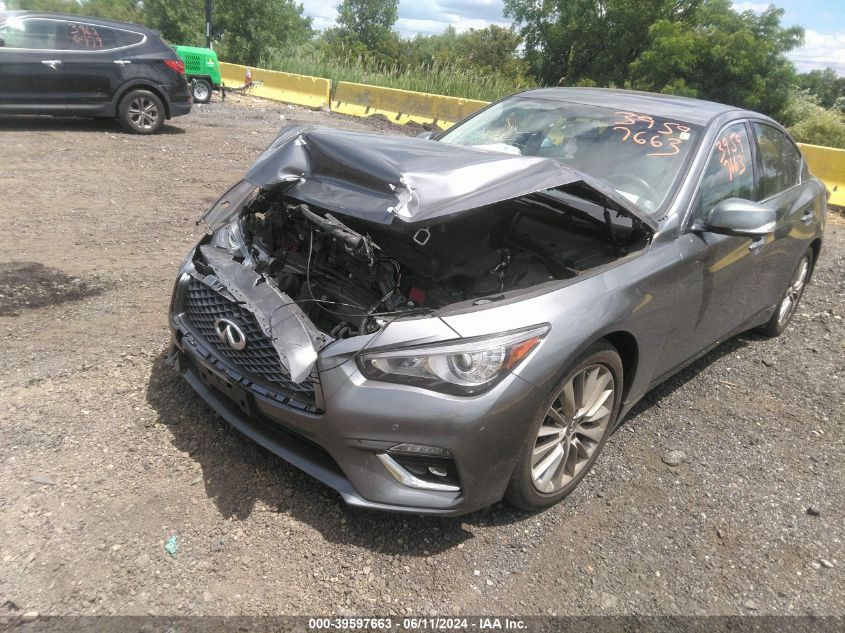 2021 Infiniti Q50 Luxe Awd VIN: JN1EV7BR1MM756059 Lot: 39597663