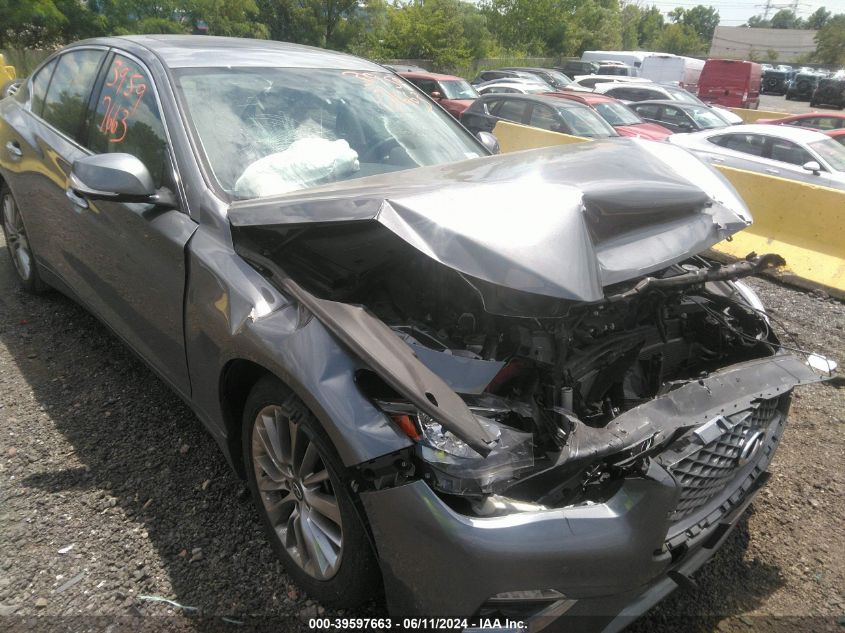 2021 Infiniti Q50 Luxe Awd VIN: JN1EV7BR1MM756059 Lot: 39597663