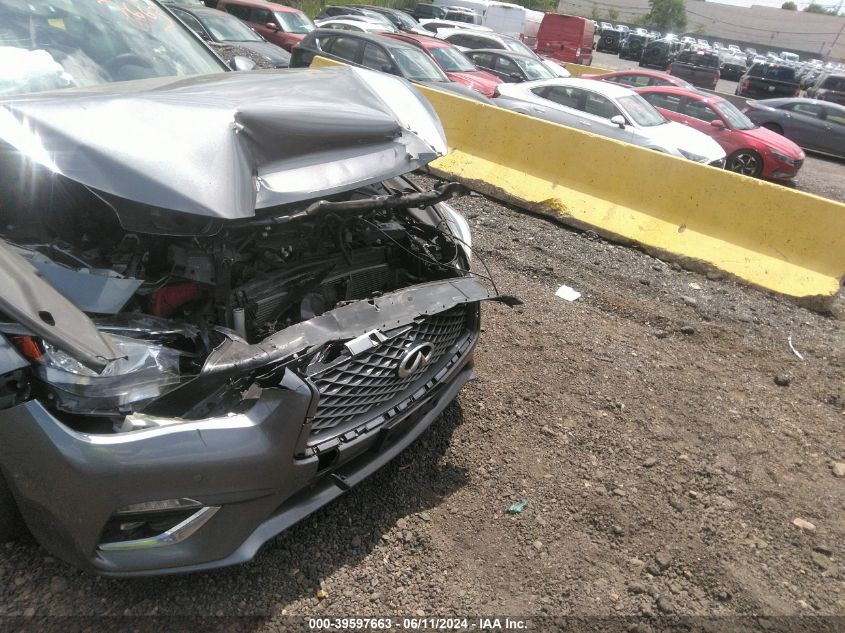 2021 Infiniti Q50 Luxe Awd VIN: JN1EV7BR1MM756059 Lot: 39597663