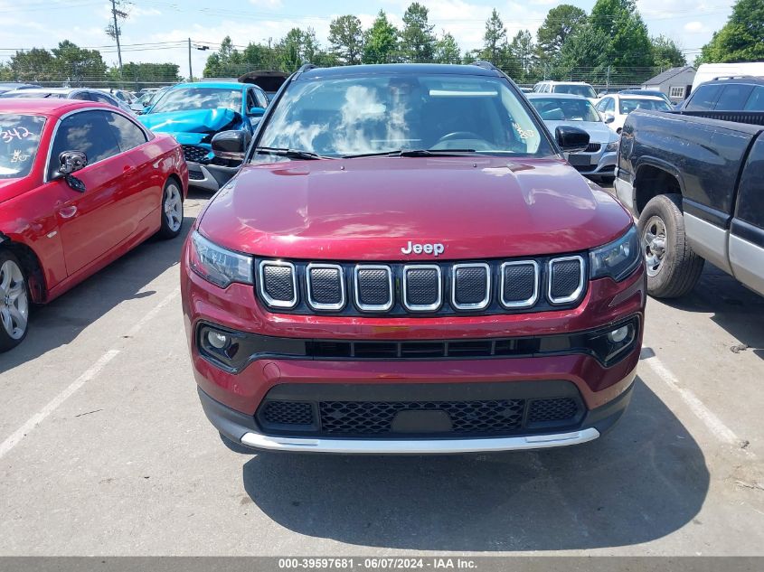 2022 Jeep Compass Limited 4X4 VIN: 3C4NJDCB6NT107670 Lot: 39597681