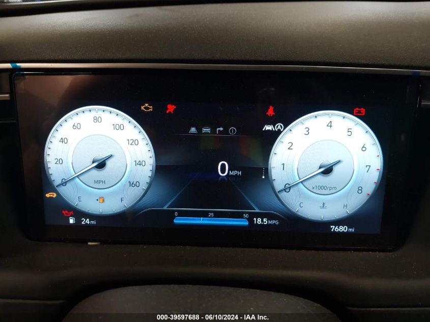 2024 Hyundai Tucson Sel VIN: 5NMJFCDE4RH347662 Lot: 39597688
