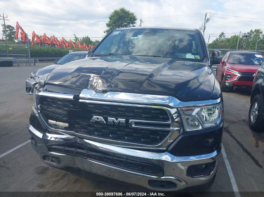 2022 Ram 1500 Big Horn Quad Cab 4X4 6'4 Box VIN: 1C6RRFBG0NN279641 Lot: 39597696