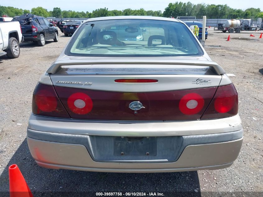 2002 Chevrolet Impala Ls VIN: 2G1WH55K329162586 Lot: 39597758