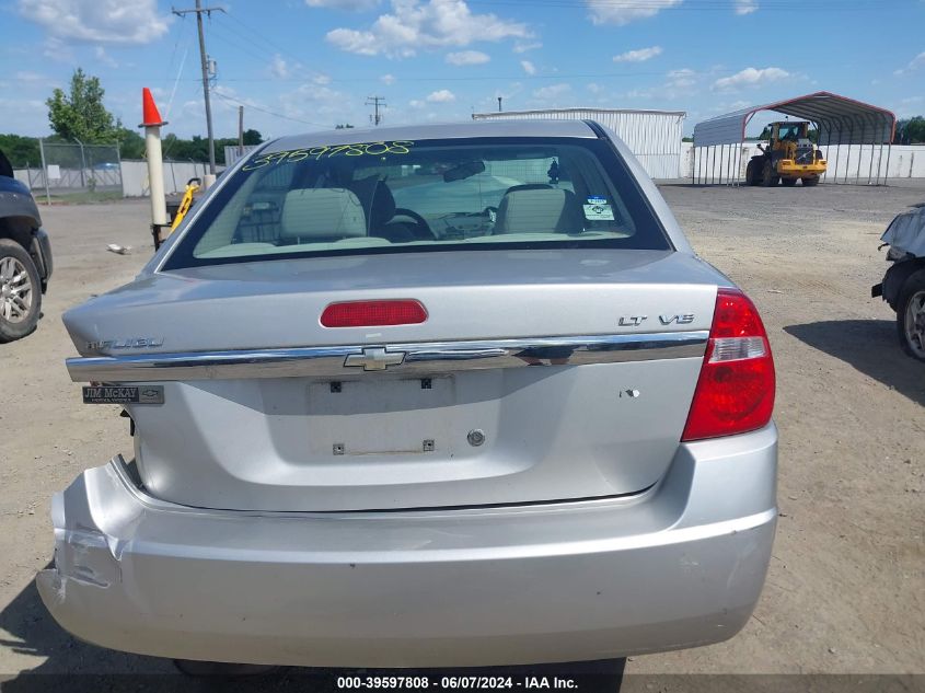 2006 Chevrolet Malibu Lt VIN: 1G1ZT53816F256580 Lot: 39597808