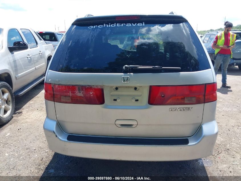 2001 Honda Odyssey Ex VIN: 2HKRL18601H599273 Lot: 39597880