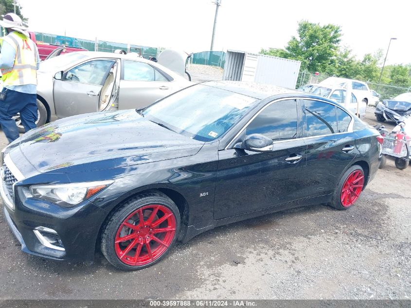 2018 Infiniti Q50 3.0T Luxe VIN: JN1EV7AR0JM438057 Lot: 39597888