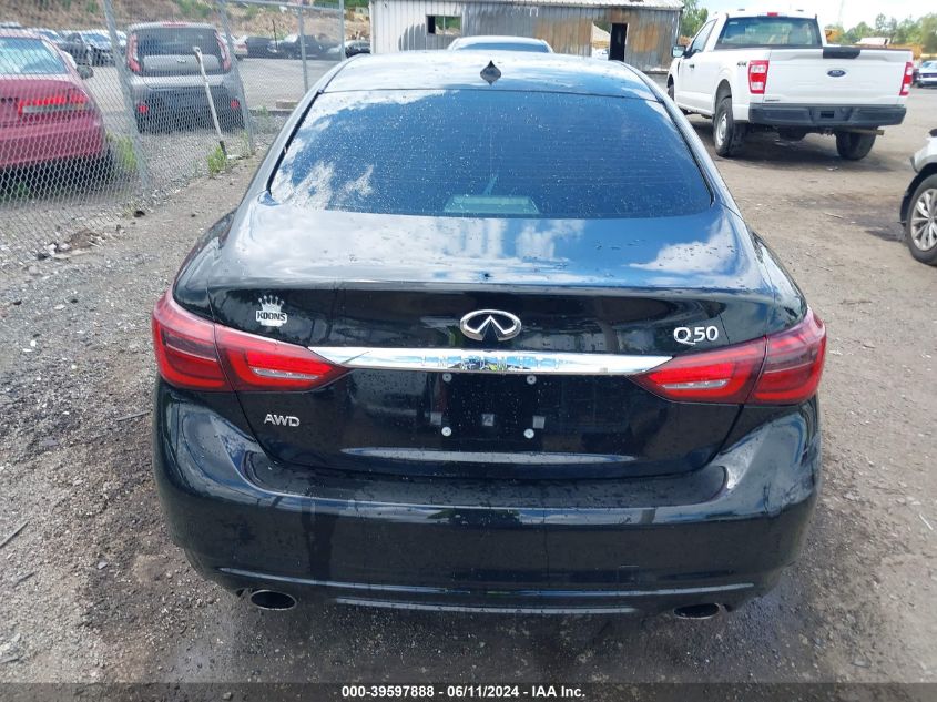 2018 Infiniti Q50 3.0T Luxe VIN: JN1EV7AR0JM438057 Lot: 39597888