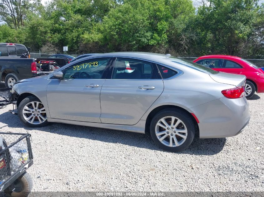 2015 Chrysler 200 Limited VIN: 1C3CCCAB5FN550462 Lot: 39597893