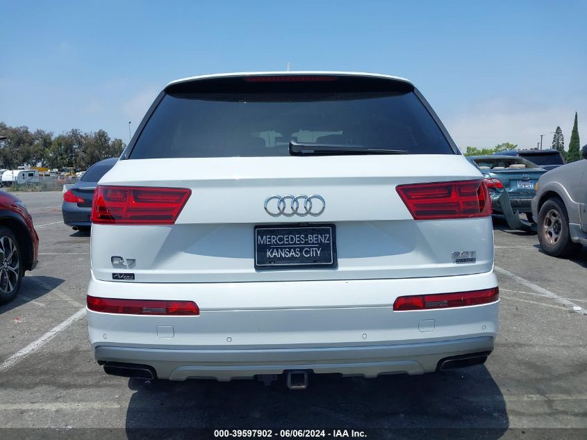 2018 Audi Q7 3.0T Premium VIN: WA1LAAF7XJD025965 Lot: 39597902