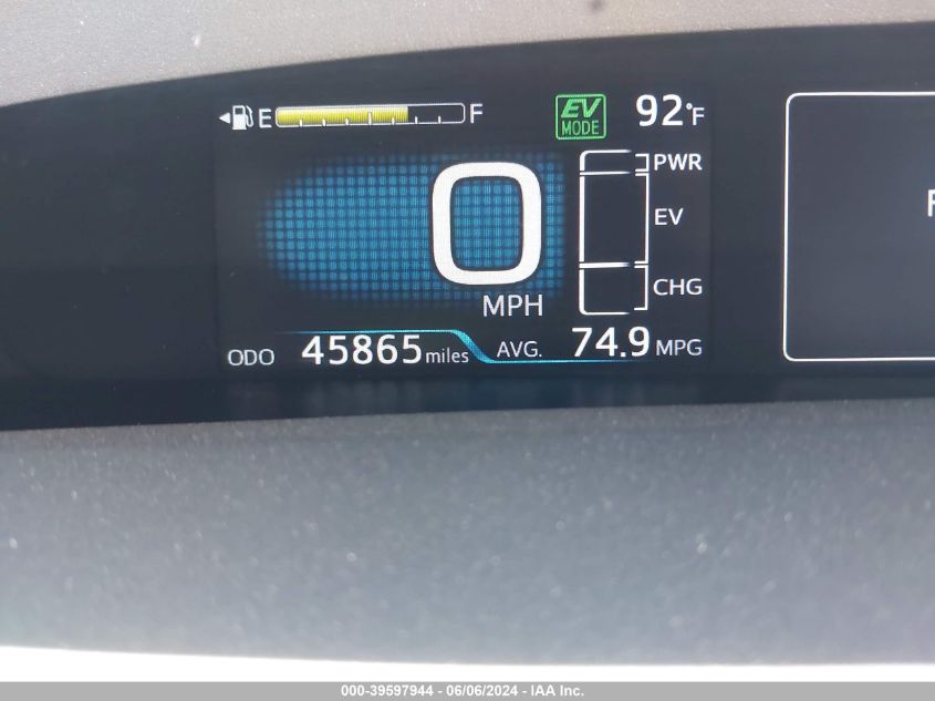 2020 TOYOTA PRIUS PRIME LE - JTDKARFP4L3123219