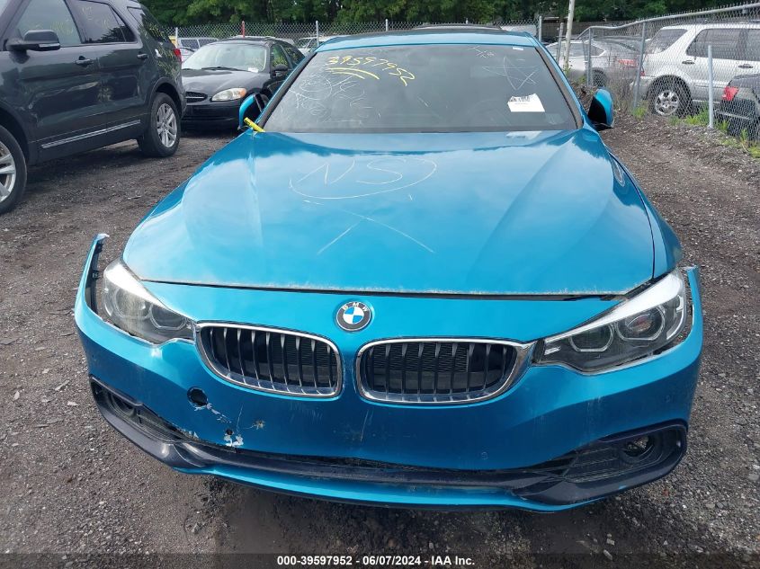 2018 BMW 430I xDrive VIN: WBA4W5C54JAA49654 Lot: 39597952