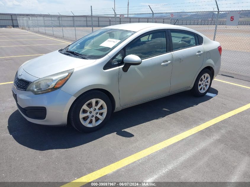 2013 Kia Rio Lx VIN: KNADM4A32D6240379 Lot: 39597967