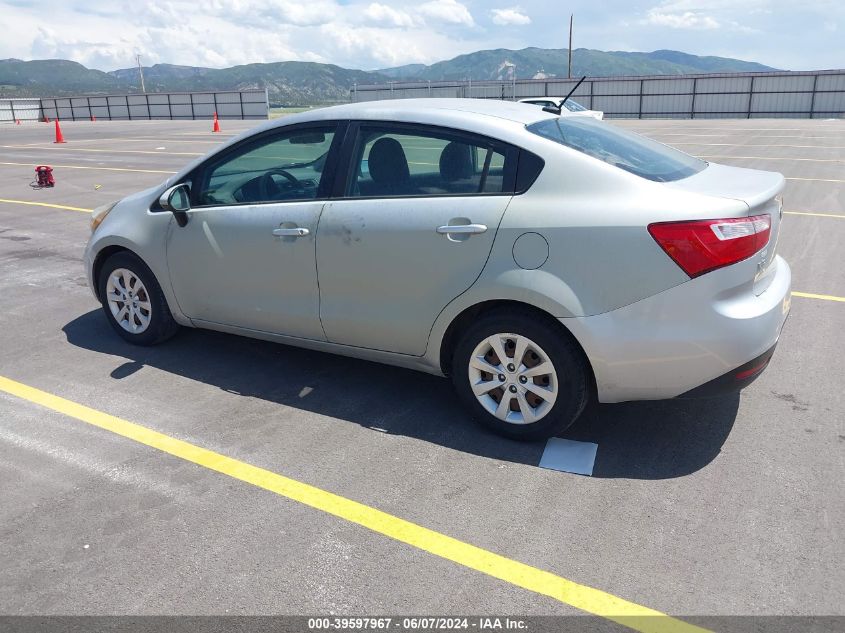 2013 Kia Rio Lx VIN: KNADM4A32D6240379 Lot: 39597967