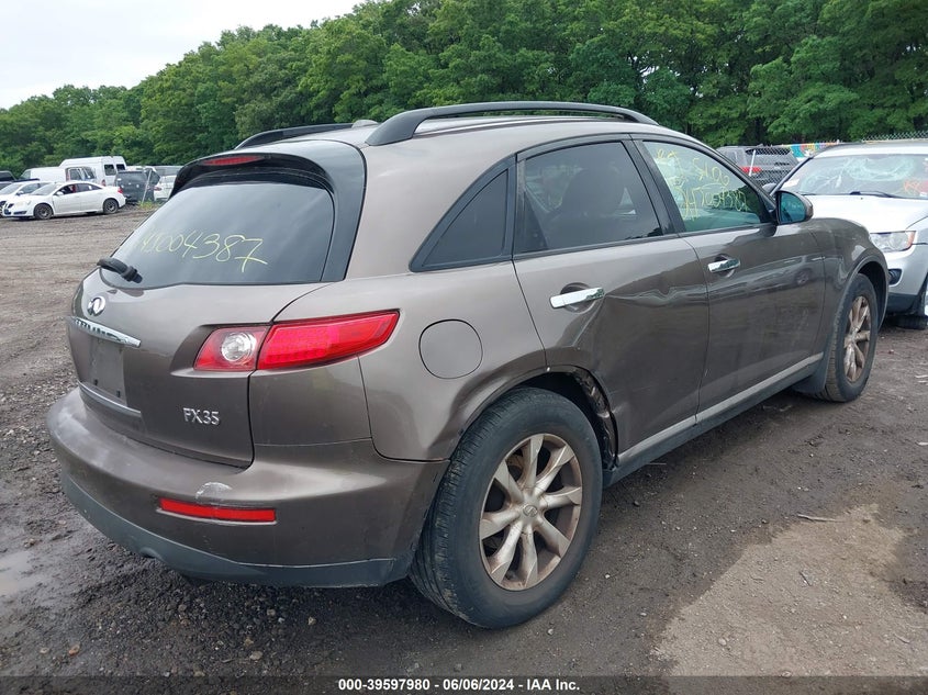 2006 Infiniti Fx35 VIN: JNRAS08UX6X100872 Lot: 39597980