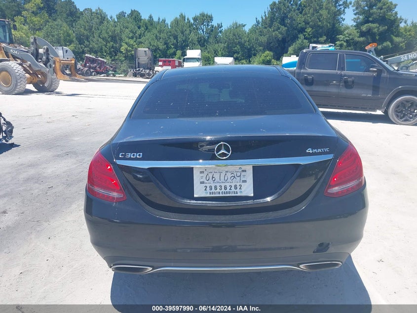 2015 Mercedes-Benz C 300 4Matic/Luxury 4Matic/Sport 4Matic VIN: 55SWF4KB9FU053643 Lot: 39597990