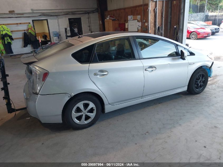 2013 Toyota Prius Four VIN: JTDKN3DU7D5648291 Lot: 39597994