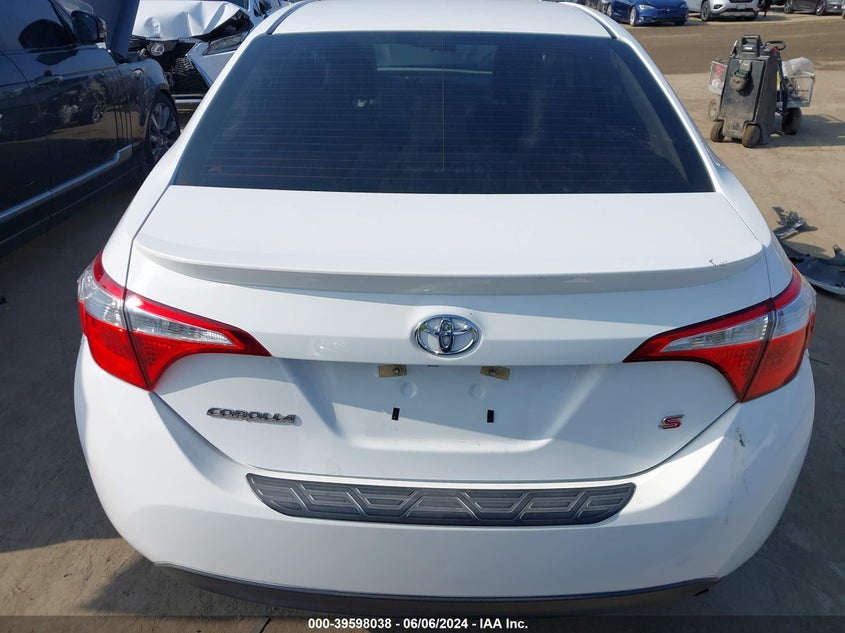 2015 Toyota Corolla S Plus VIN: 5YFBURHE3FP297068 Lot: 39598038