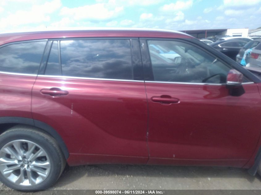 2023 Toyota Highlander L/Le/Xle/Limited/Platinum VIN: 5TDKDRAH5PS020404 Lot: 39598074