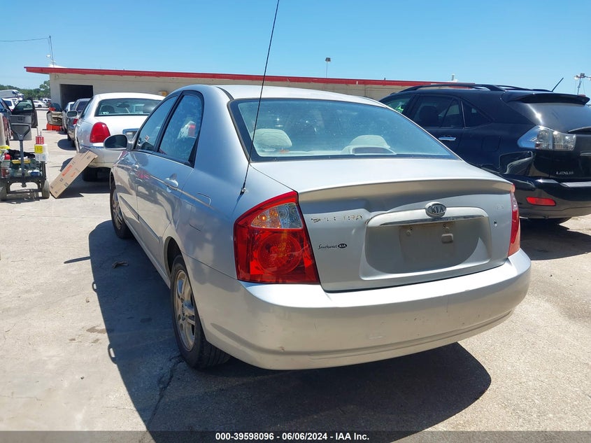 2005 Kia Spectra Ex/Lx/Sx VIN: KNAFE121255157933 Lot: 39598096