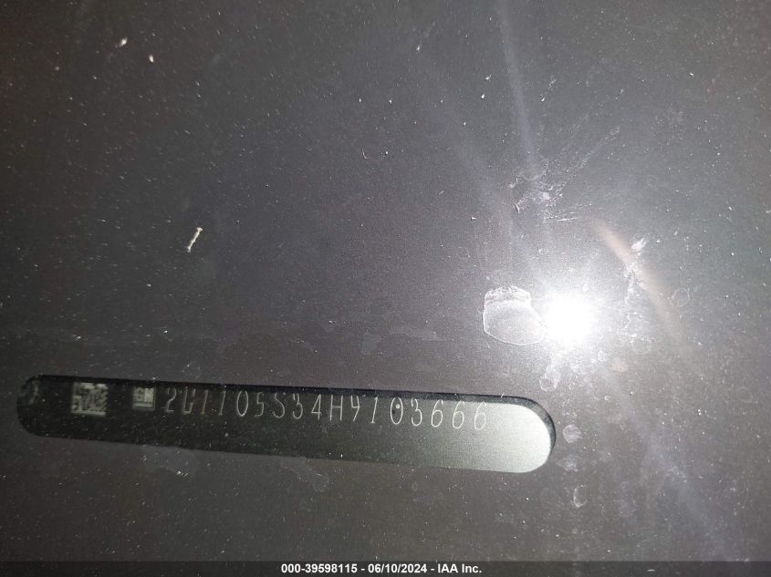 2017 Chevrolet Impala 1Lt VIN: 2G1105S34H9103666 Lot: 39598115