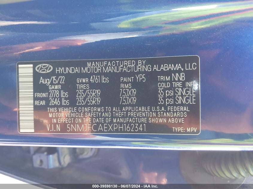 2023 HYUNDAI TUCSON SEL - 5NMJFCAEXPH162341