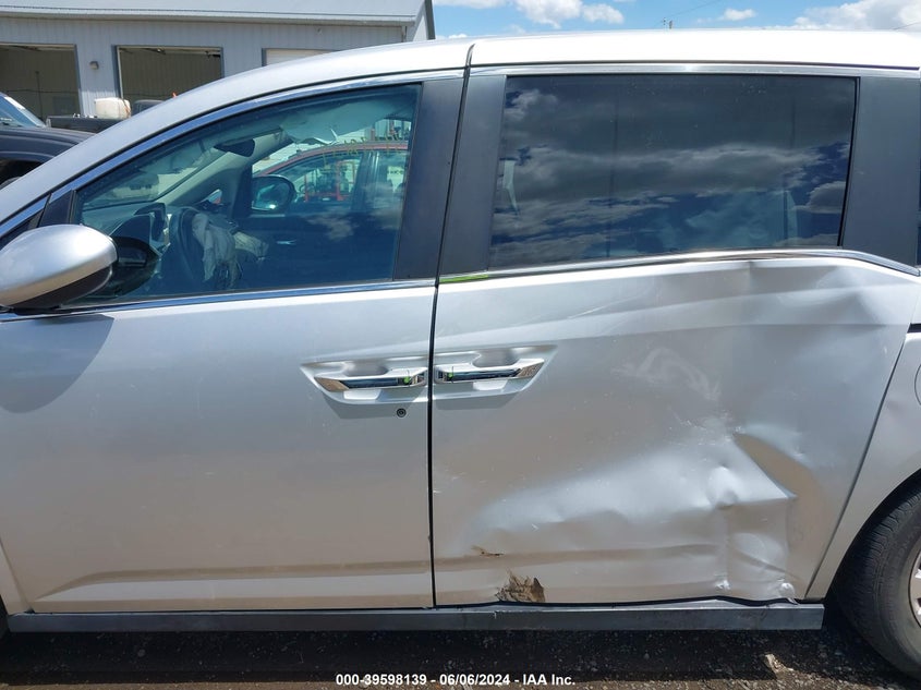 2014 Honda Odyssey Ex-L VIN: 5FNRL5H67EB091166 Lot: 39598139