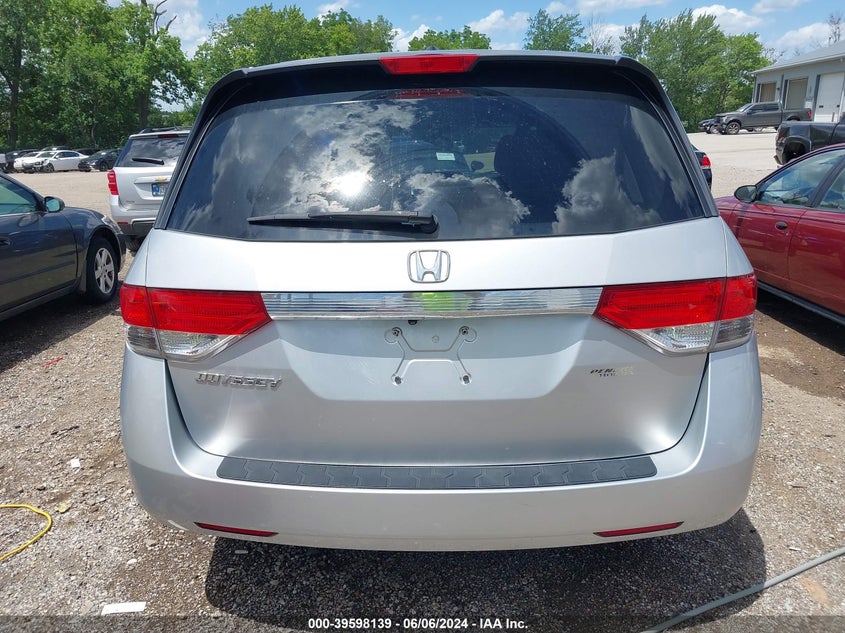 2014 Honda Odyssey Ex-L VIN: 5FNRL5H67EB091166 Lot: 39598139