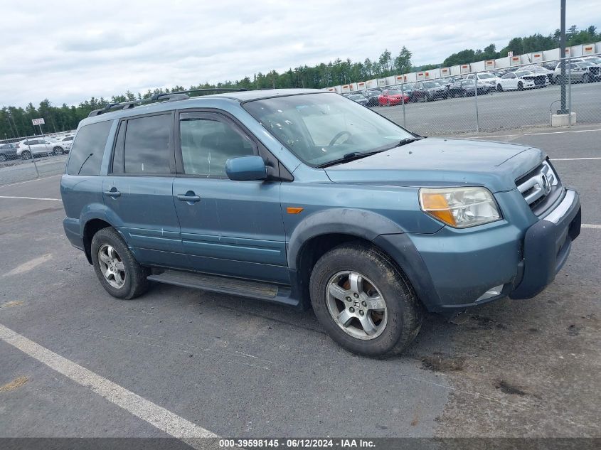 2006 Honda Pilot Ex VIN: 2HKYF18466H502201 Lot: 39598145