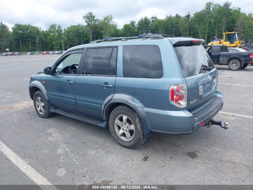 2006 Honda Pilot Ex VIN: 2HKYF18466H502201 Lot: 39598145