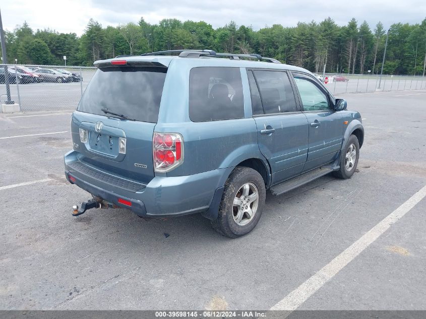 2006 Honda Pilot Ex VIN: 2HKYF18466H502201 Lot: 39598145