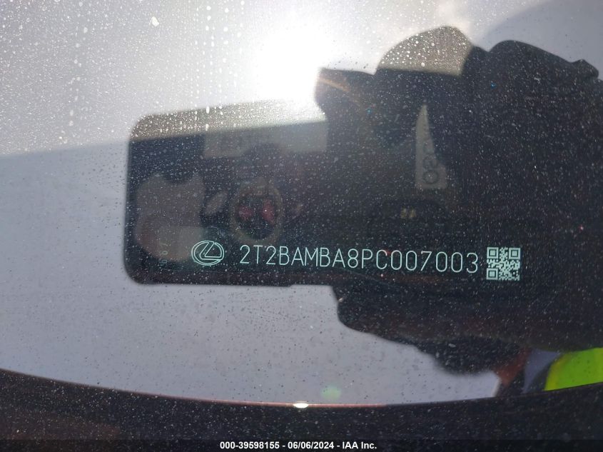 2023 Lexus Rx 350 350 Base/350 Premium/350 VIN: 2T2BAMBA8PC007003 Lot: 39598155