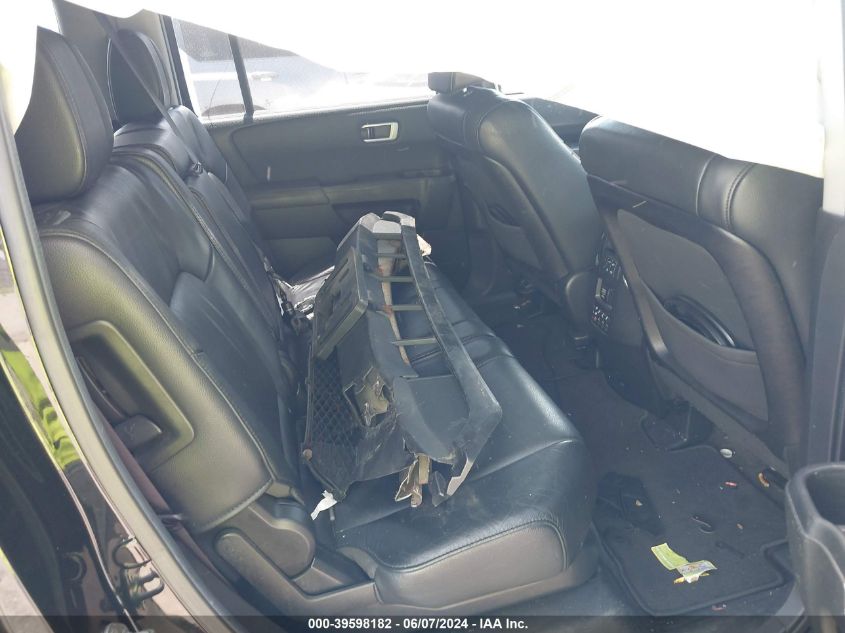 2012 Honda Pilot Touring VIN: 5FNYF4H90CB052195 Lot: 39598182