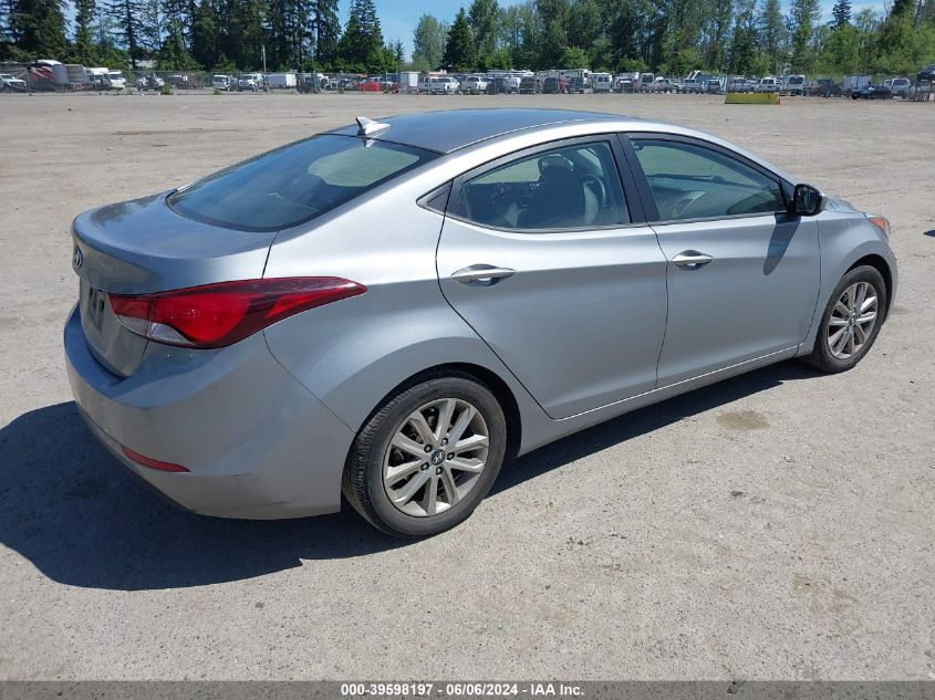 2014 Hyundai Elantra Se VIN: KMHDH4AEXEU143299 Lot: 39598197