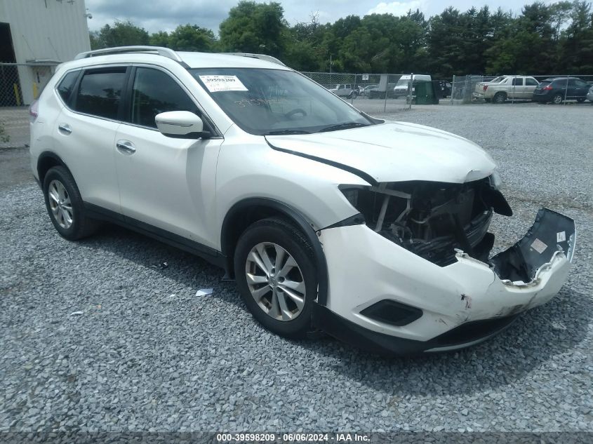 2015 Nissan Rogue Sv VIN: 5N1AT2MV4FC756186 Lot: 39598209